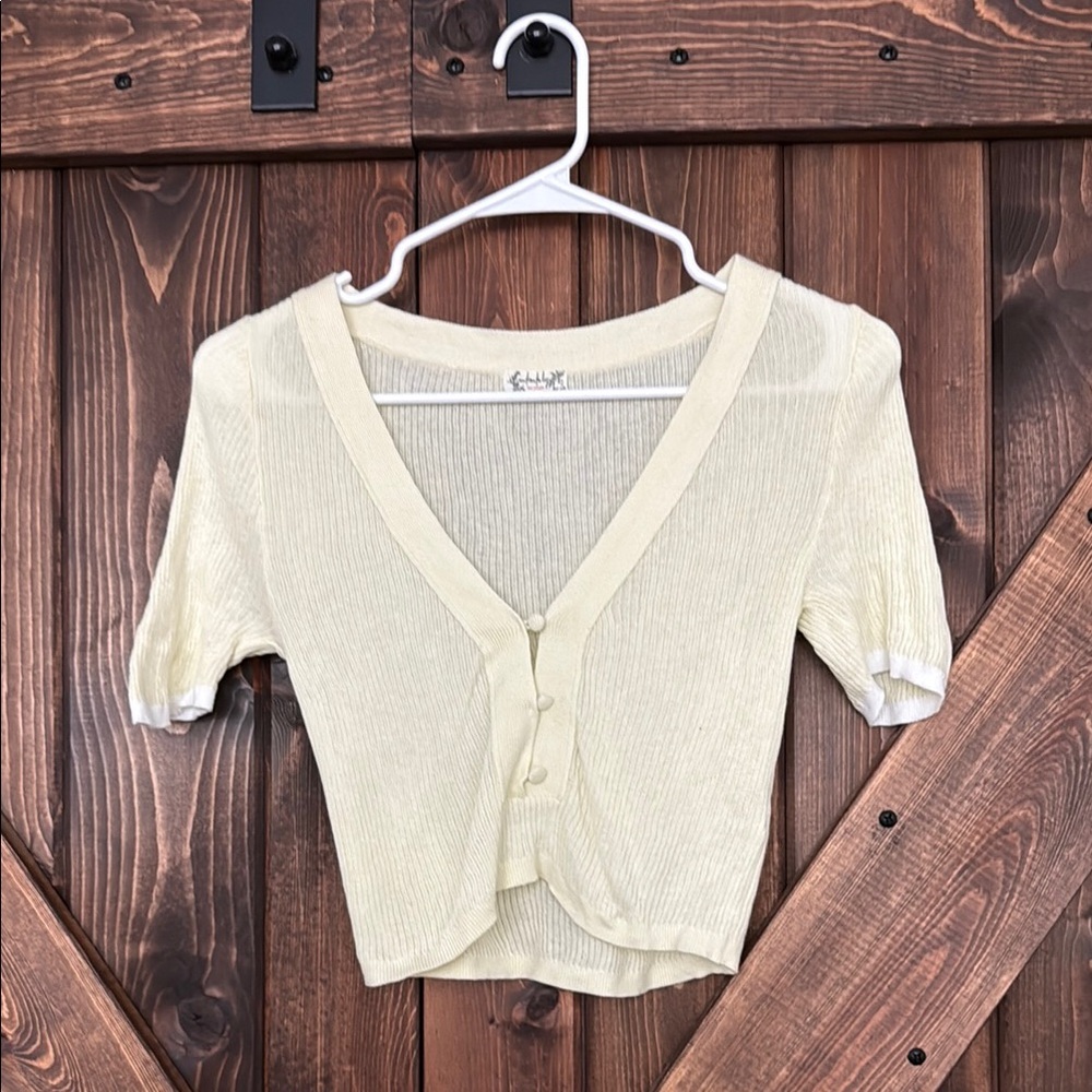 Elegant Cream Button-Up Top